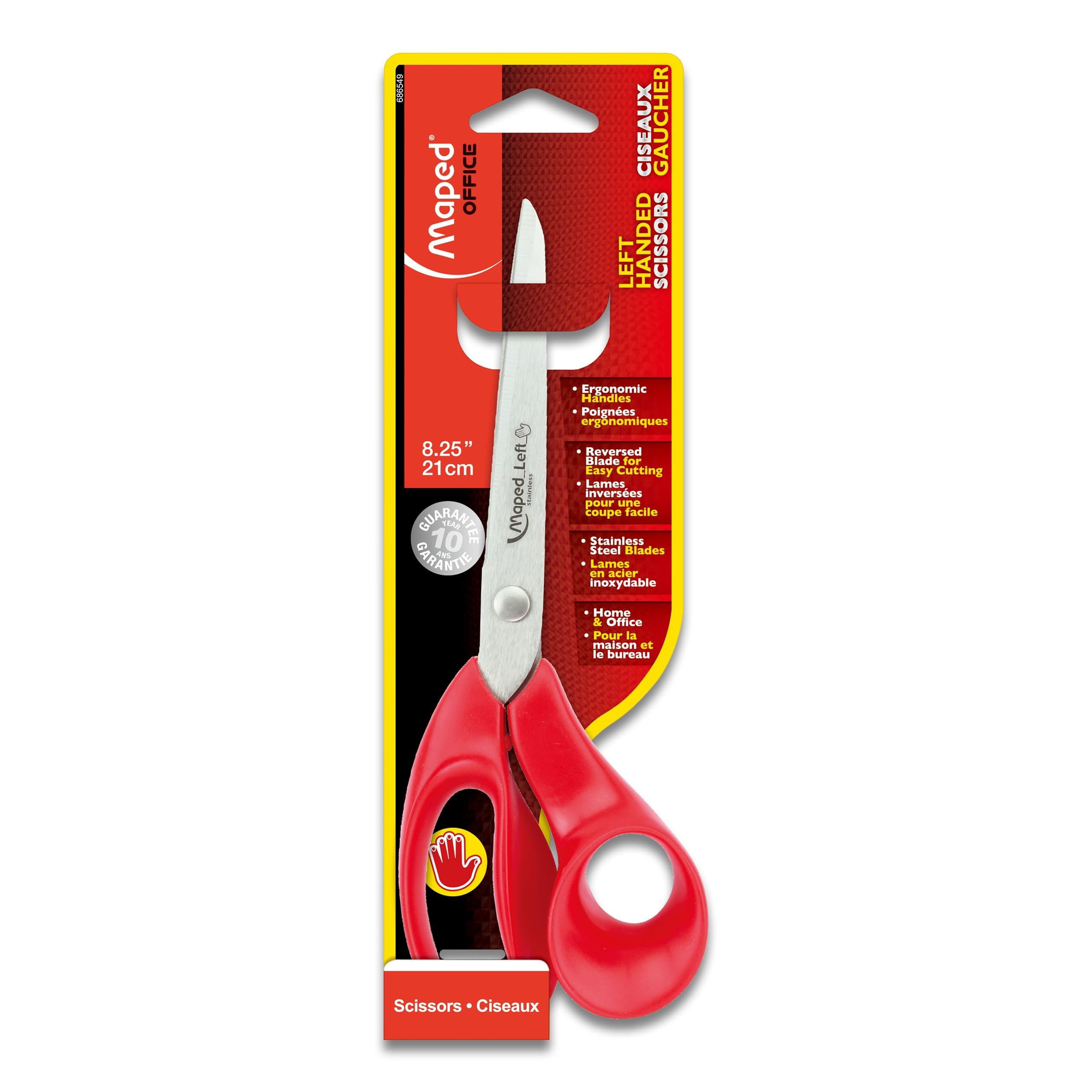 Maped Expert left-handed scissors with ergonomic handles