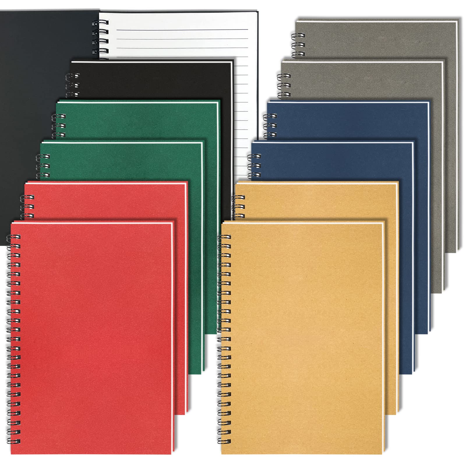 GINMLYDA spiral journal notebooks with 360-degree binding