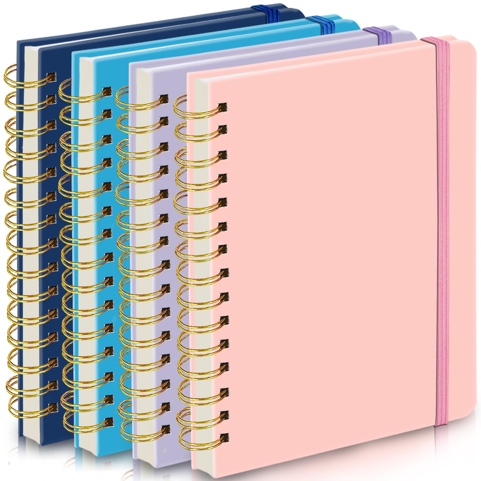 DWIYITTN A5 spiral notebooks with faux leather cover