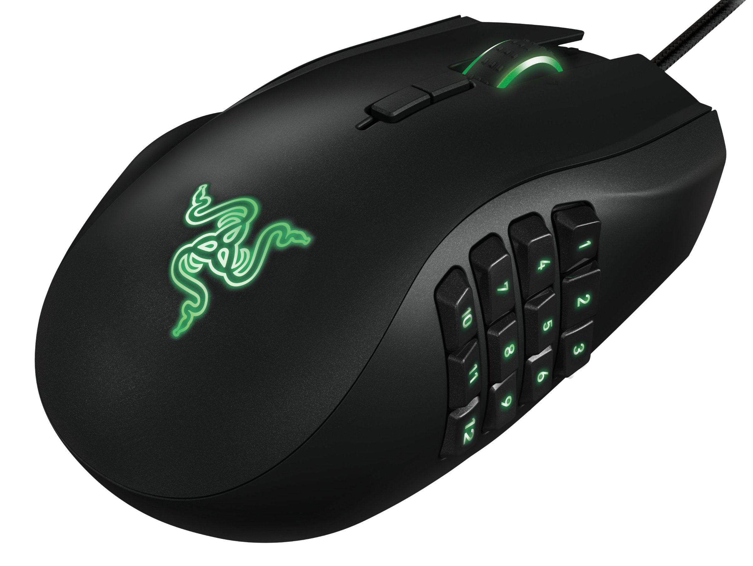 Razer Naga left-handed gaming mouse with 12-button thumb grid