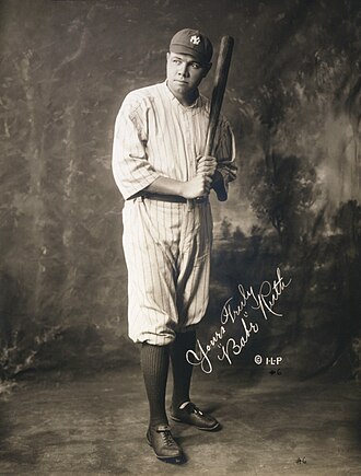 Babe Ruth, left-handed baseball legend