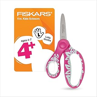 Fiskars left-handed pointed-tip kids scissors