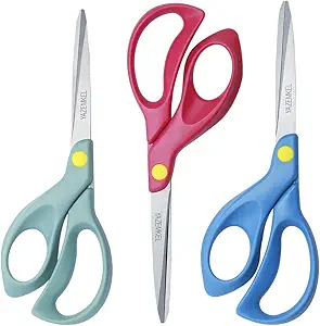 YAZEMKEL Lefty Scissors 3-Pack